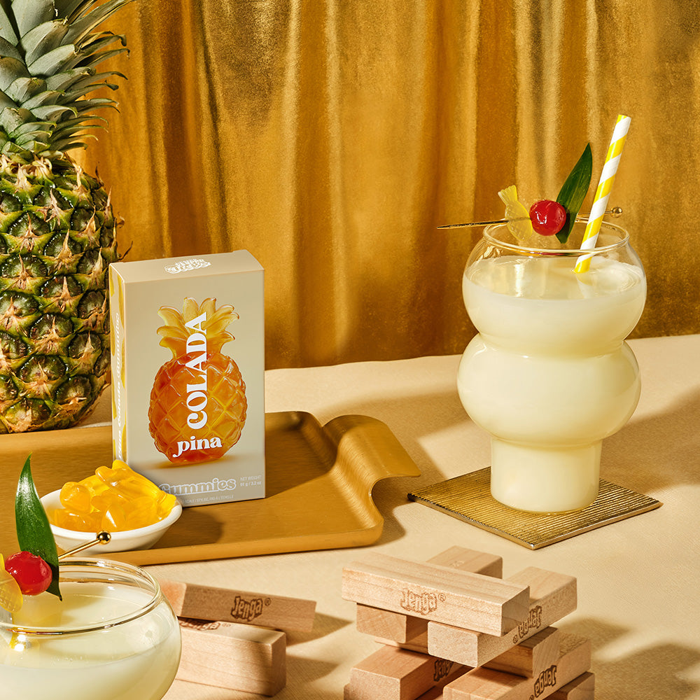 Vesper Bites Pina Colada gummies, alcohol-free
