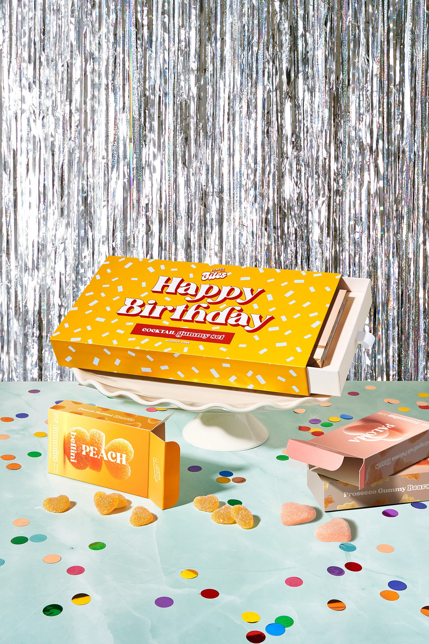 happy birthday cocktail gourmet gummy gift box alcohol free