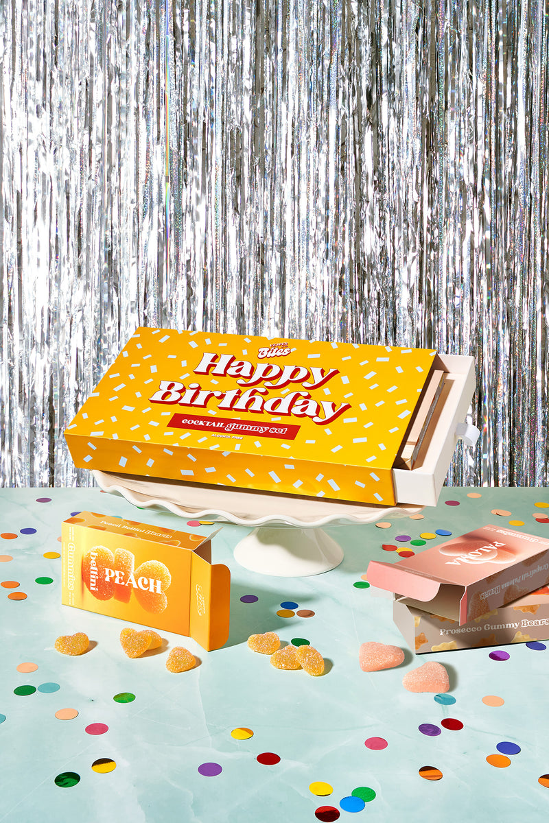 happy birthday cocktail gourmet gummy gift box alcohol free