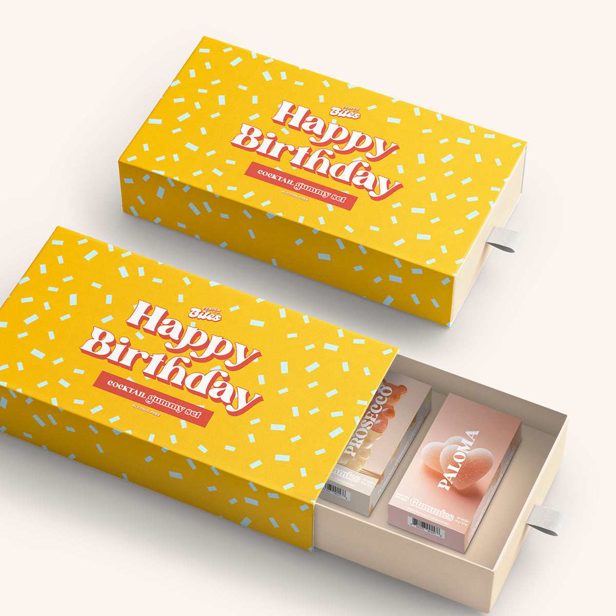 happy birthday cocktail gourmet gummy gift box alcohol free
