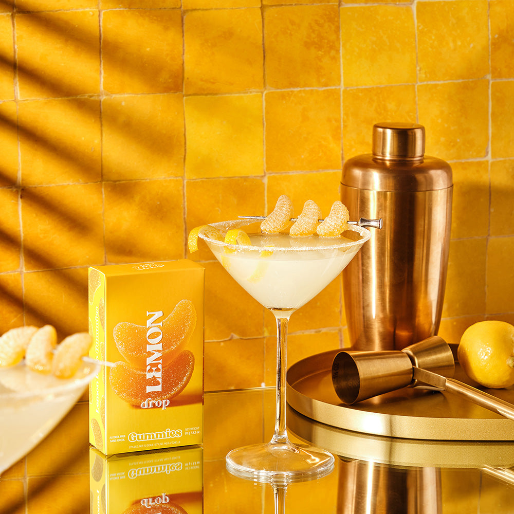 lemon drop gourmet gummies alcohol free
